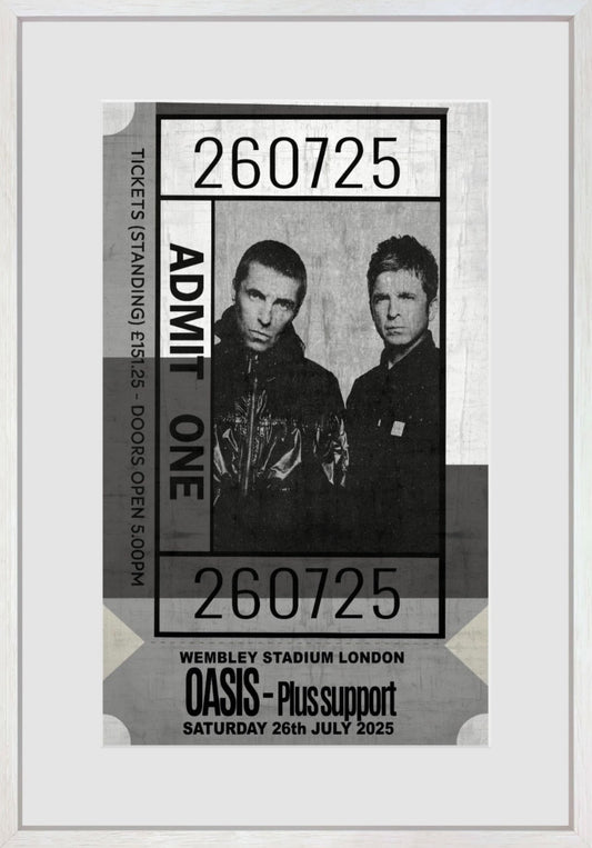 Oasis Admit One artwork by Linda Charles available at The Acorn gallery in Pocklington. Shop Online or call 01759 307652. UK Delivery available.