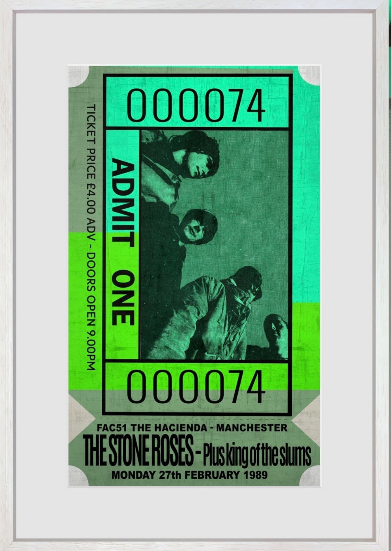 Linda Charles The Stone Roses Admit One - The Acorn Gallery, Pocklington