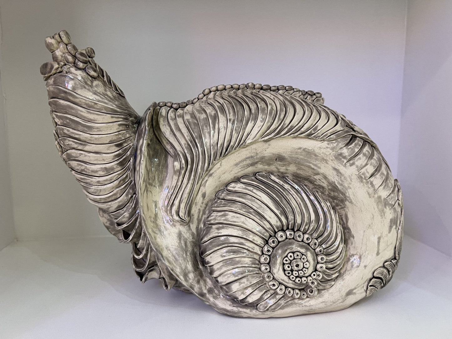 Lorraine Kathryn Studios  Brian The Snail ORIGINAL Sculpture - The Acorn Gallery, Pocklington