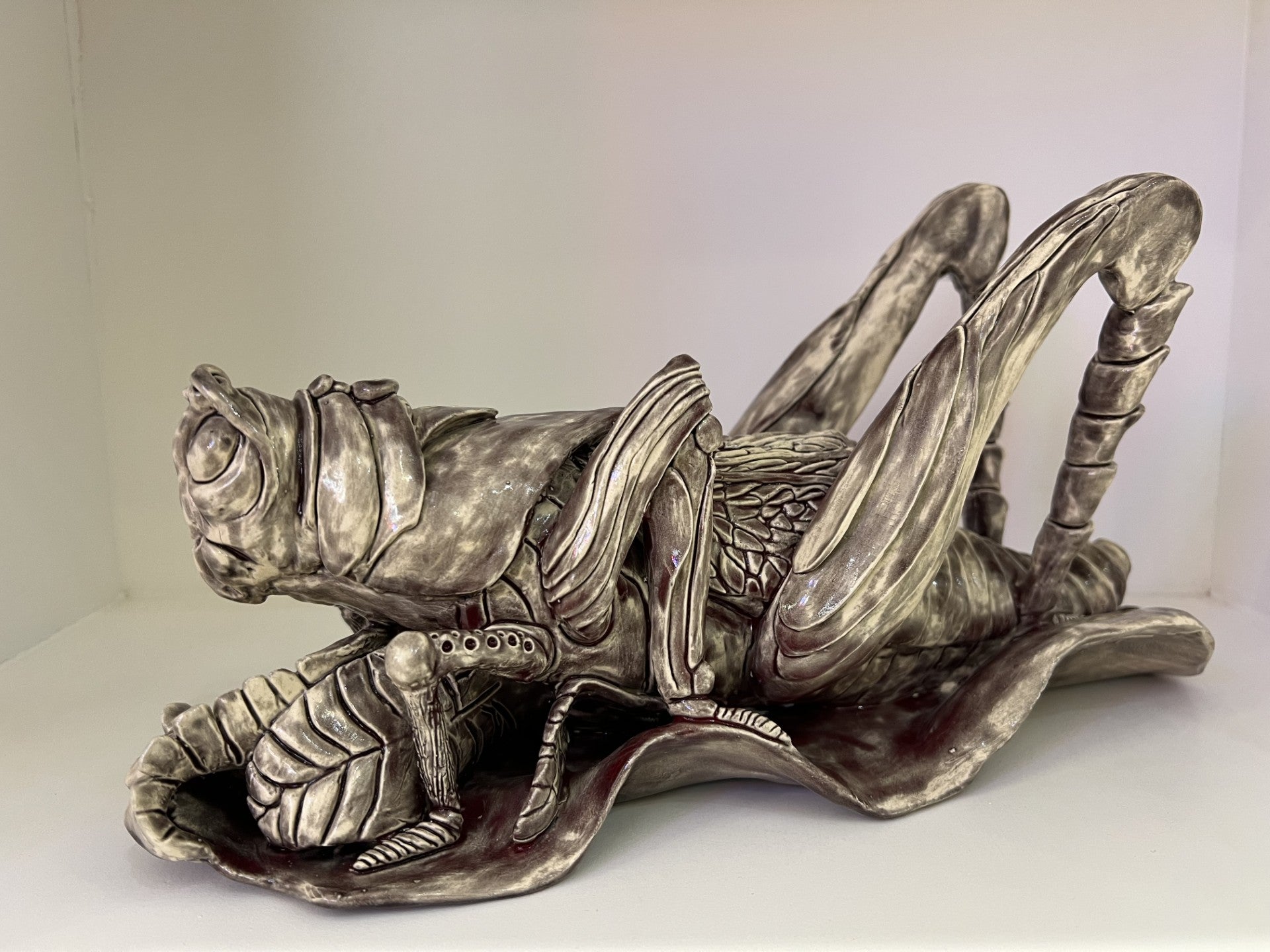  Lorraine Kathryn Studios Graham The Grasshopper Original Sculpture From The Acorn Gallery, Pocklington