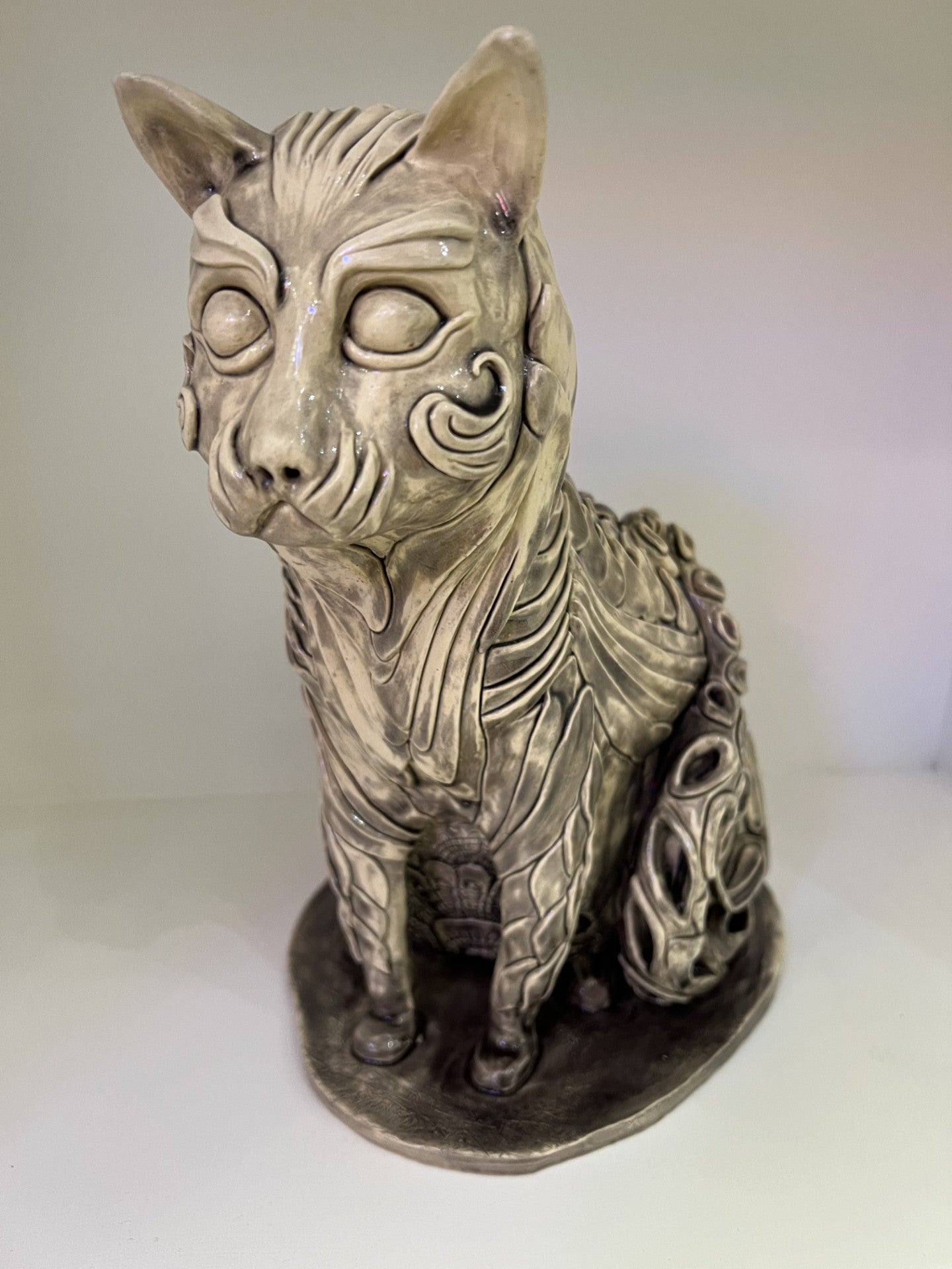 Lorraine Kathryn Studios  Miss Marbles The Cat ORIGINAL Sculpture - The Acorn Gallery, Pocklington