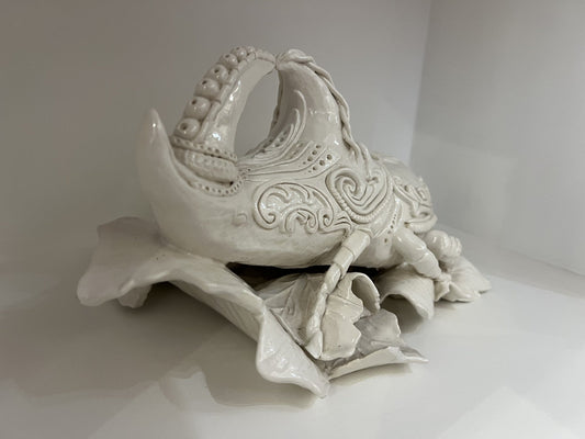 Lorraine Kathryn Studios Ringo The Beetle Original Sculpture - The Acorn Gallery, Pocklington