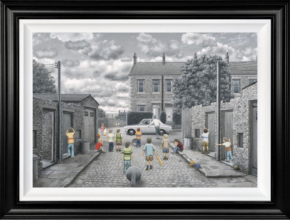 There May Be Trouble Ahead Deluxe Canvas by Leigh Lambert