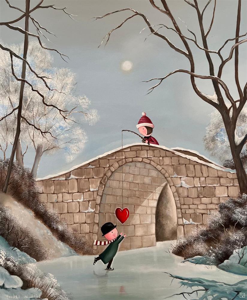 Michael Abrams Hooked On Love Original - The Acorn Gallery, Pocklington