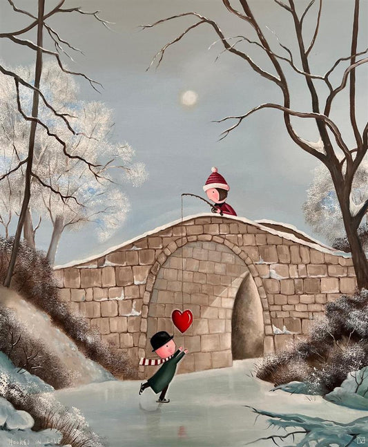 Michael Abrams Hooked On Love Original - The Acorn Gallery, Pocklington