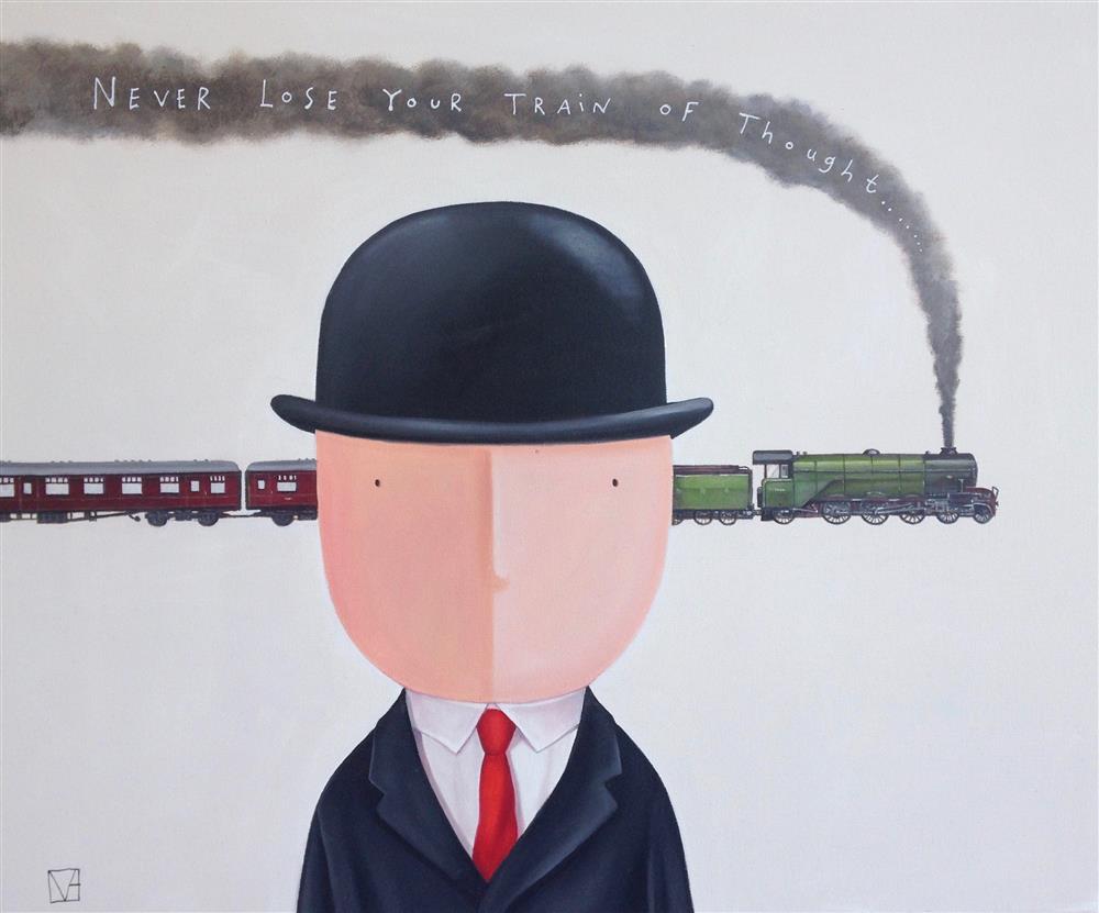 Michael Abrams Mucho Mustachio Original Framed - The Acorn Gallery, Pocklington