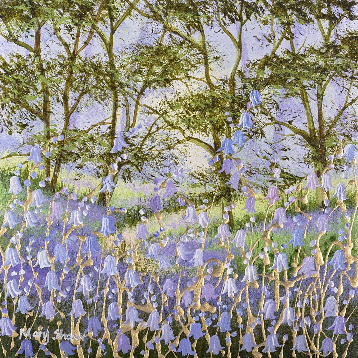 Mary Shaw Bluebell Forest IV Original - The Acorn Gallery,Pocklington 