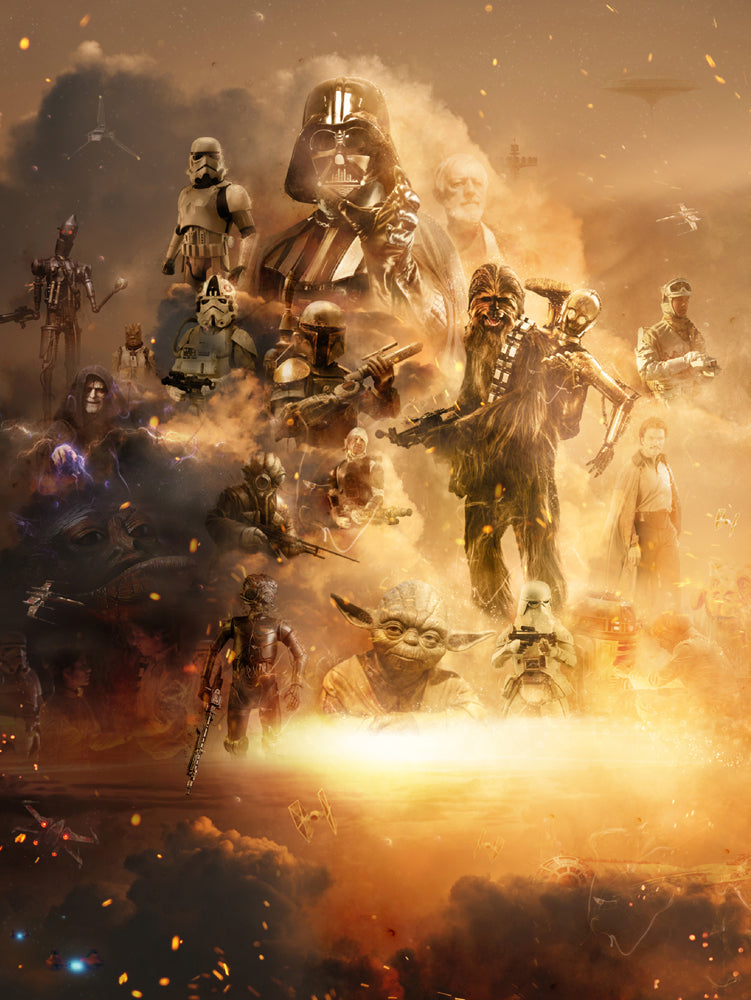 Among The Clouds - The Empire Strikes Back by Mark Davies-Limited Edition Print-The Acorn Gallery