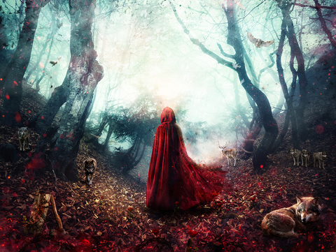Fight Or Flight - Little Red Riding Hood by Mark Davies-Limited Edition Print-The Acorn Gallery