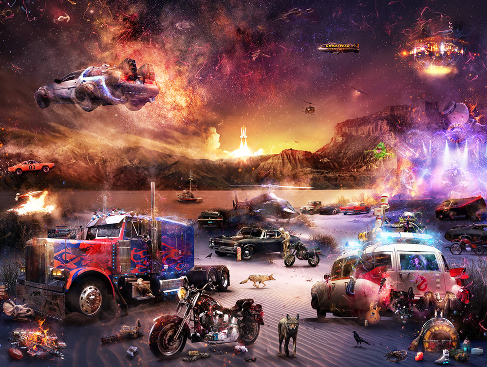 Petrolheads - Pedal to the Metal by Mark Davies-Limited Edition Print-The Acorn Gallery