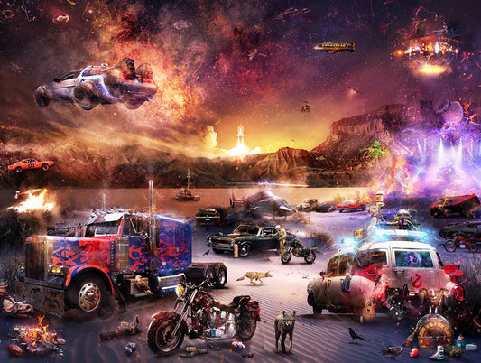 Petrolheads - Pedal to the Metal by Mark Davies-Limited Edition Print-The Acorn Gallery