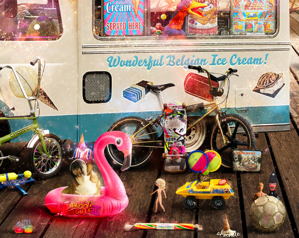 Skool's Out 3 by Mark Davies-Limited Edition Print-The Acorn Gallery, Pocklington