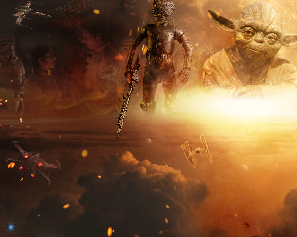 Among The Clouds - The Empire Strikes Back by Mark Davies-Limited Edition Print-The Acorn Gallery