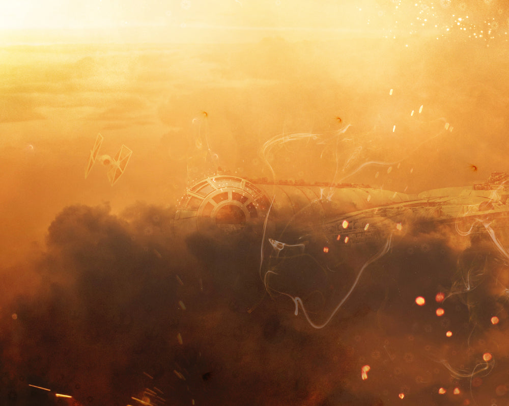 Among The Clouds - The Empire Strikes Back by Mark Davies-Limited Edition Print-The Acorn Gallery