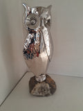Which Is My Best Side? ORIGINAL Owl Sculpture by Malcolm Hull
