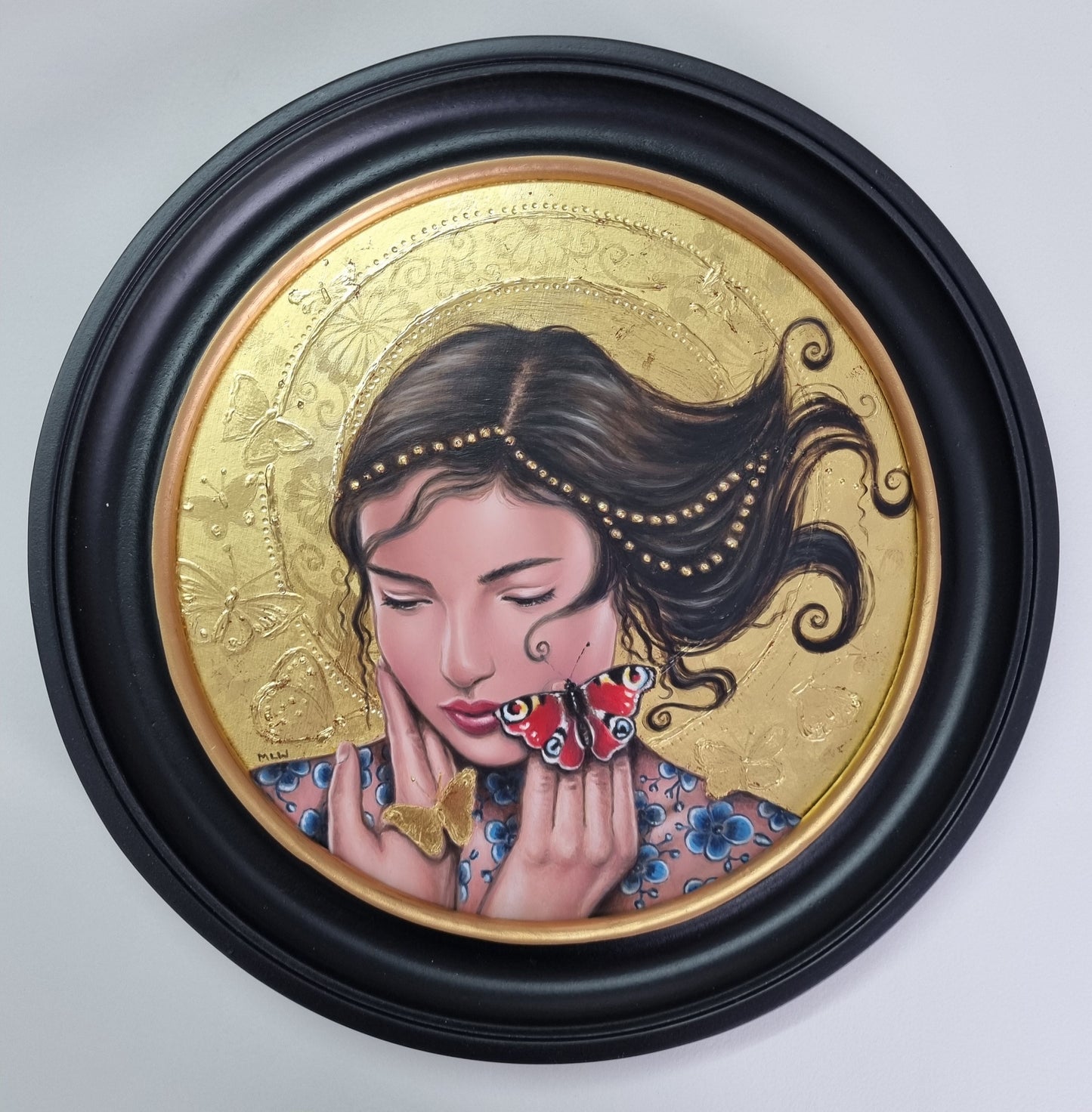 Marie Louise Wrightson's Butterflies Original from the new 'A Kiss from Midas' Collection at The Acorn Gallery, Pocklington. Shop Online with Safe Secure UK Delivery