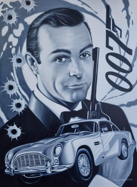 Marie Louise Wrightson 007 Sean Connery ORIGINAL - The Acorn Gallery, Pocklington