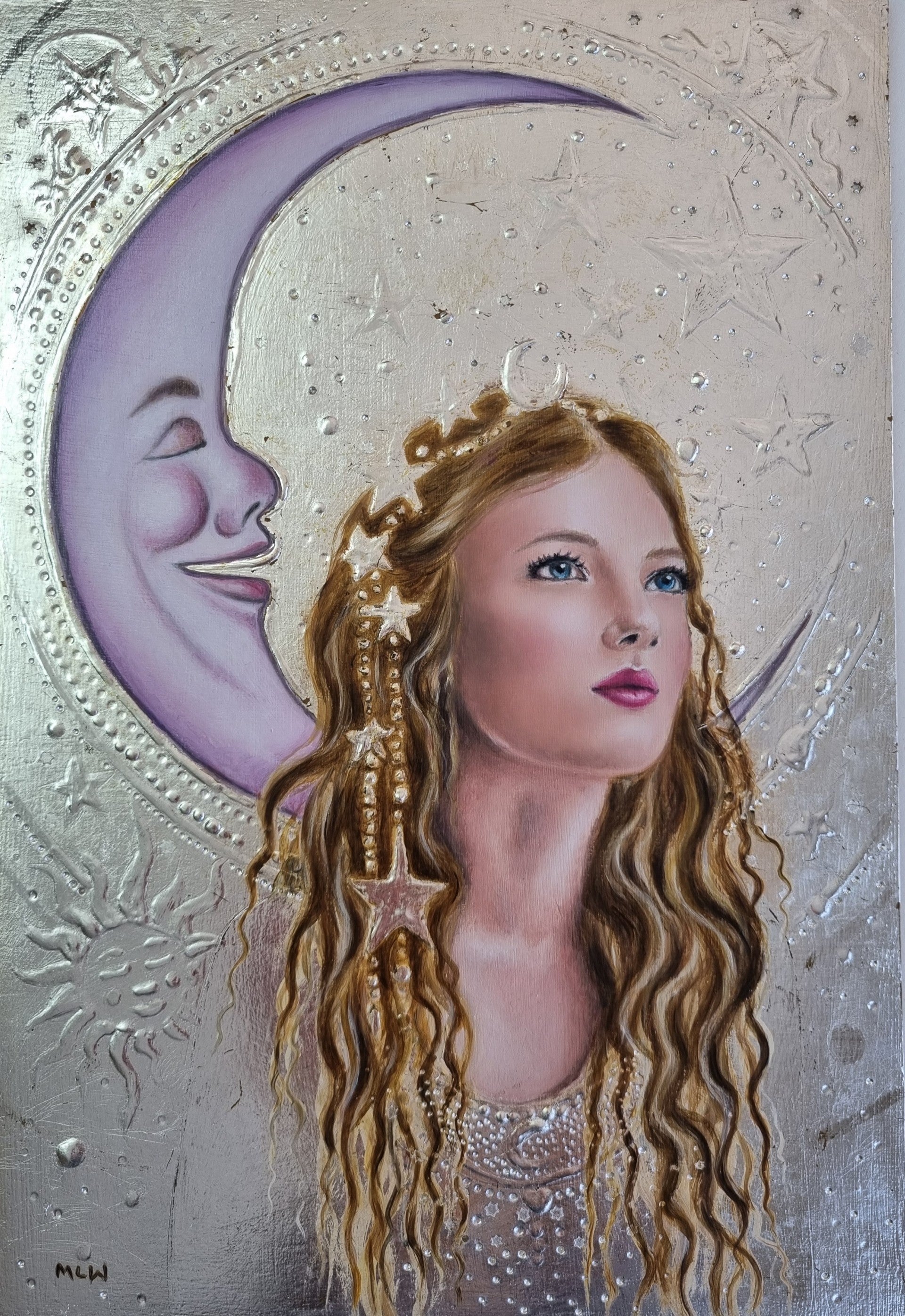 Luna ORIGINAL by Marie Louise Wrightson At The Acorn Gallery, Pocklington