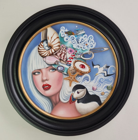 Marie Louise Wrightson The Fisherman's Wife ORIGINAL - The Acorn Gallery, Pocklington