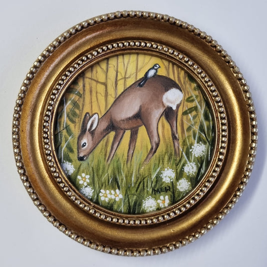 Marie Louise Wrightson Little Deer Original - The Acorn Gallery, Pocklington 