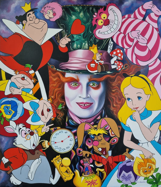 Marie Louise Wrightson The Mad Hatter ORIGINAL- The Acorn Gallery, Pocklington