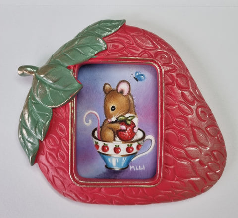 The Strawberry Cup ORIGINAL by Marie Louise Wrightson *NEW*