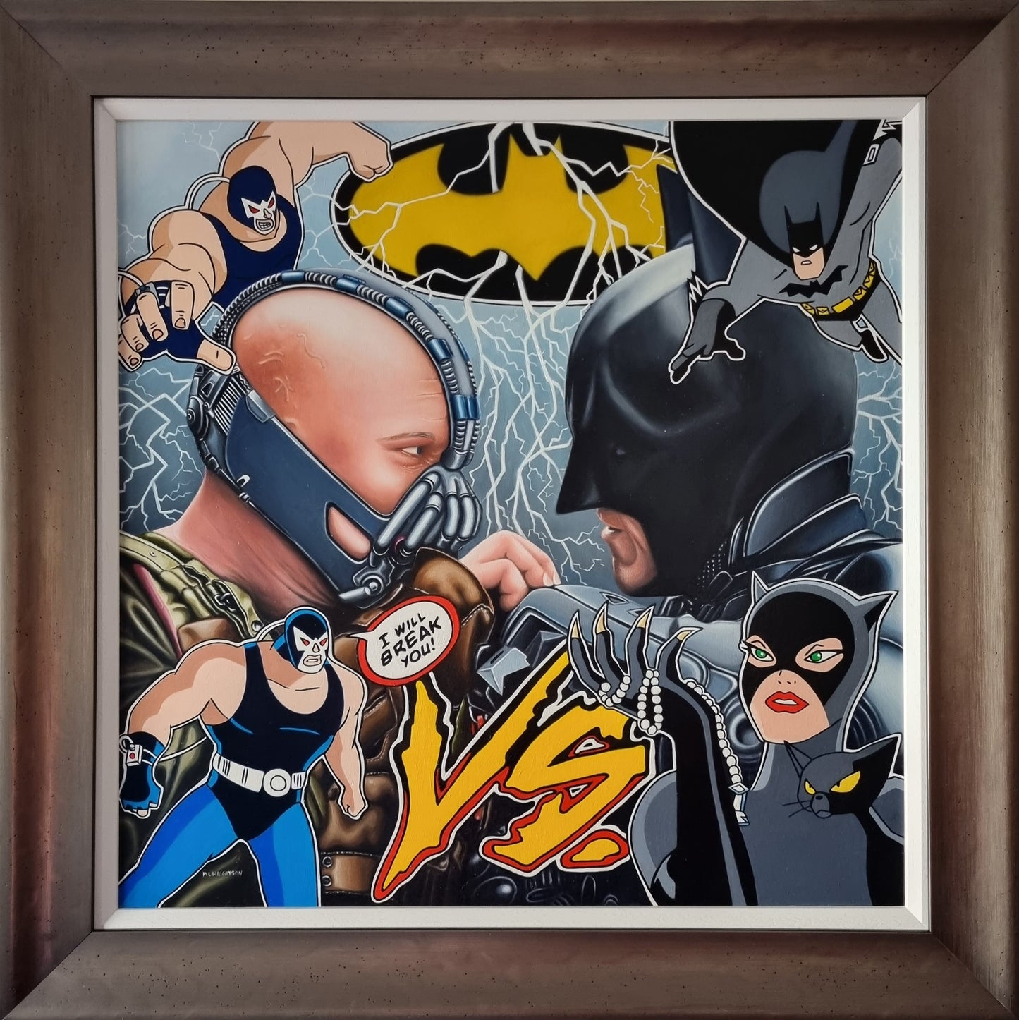 Bane And Batman ORIGINAL by Marie Louise Wrightson