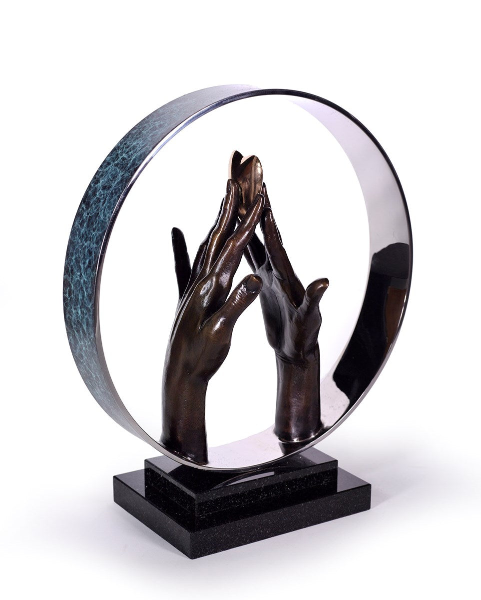 Michael Talbot Infinite Love Bronze Sculpture - The Acorn Gallery, Pocklington