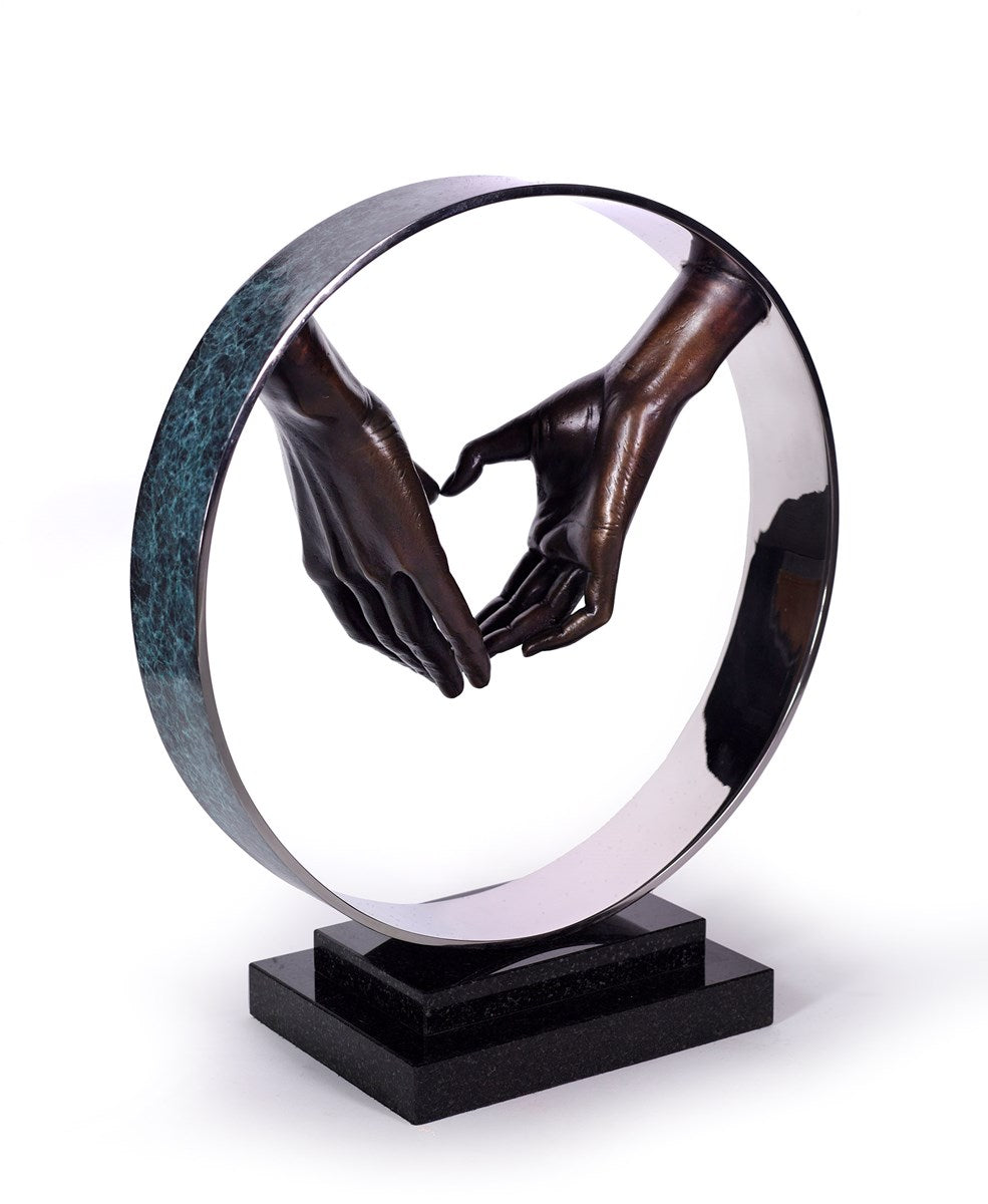 Michael Talbot Lasting Love Bronze Sculpture - The Acorn Gallery, Pocklington