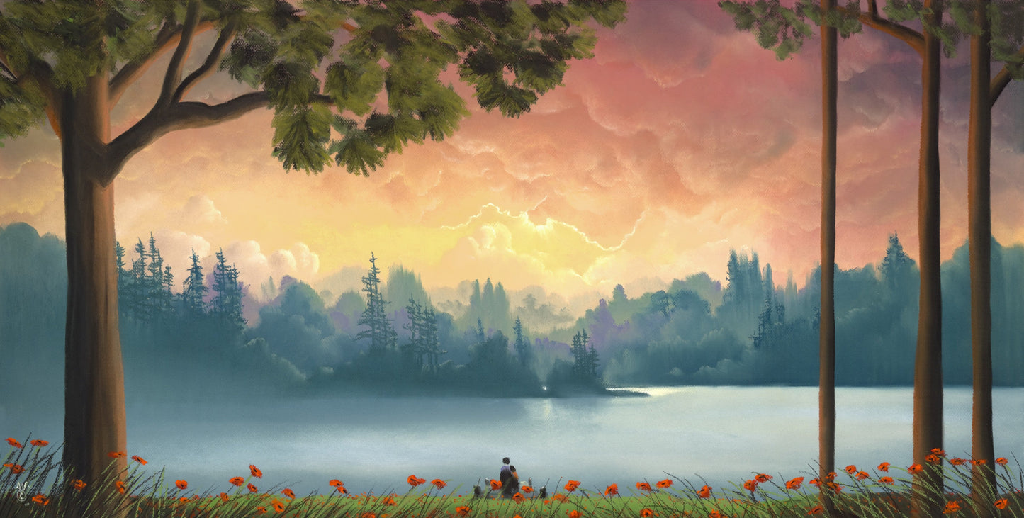 Mackenzie Thorpe It's Love Framed - The Acorn Gallery, Pocklington