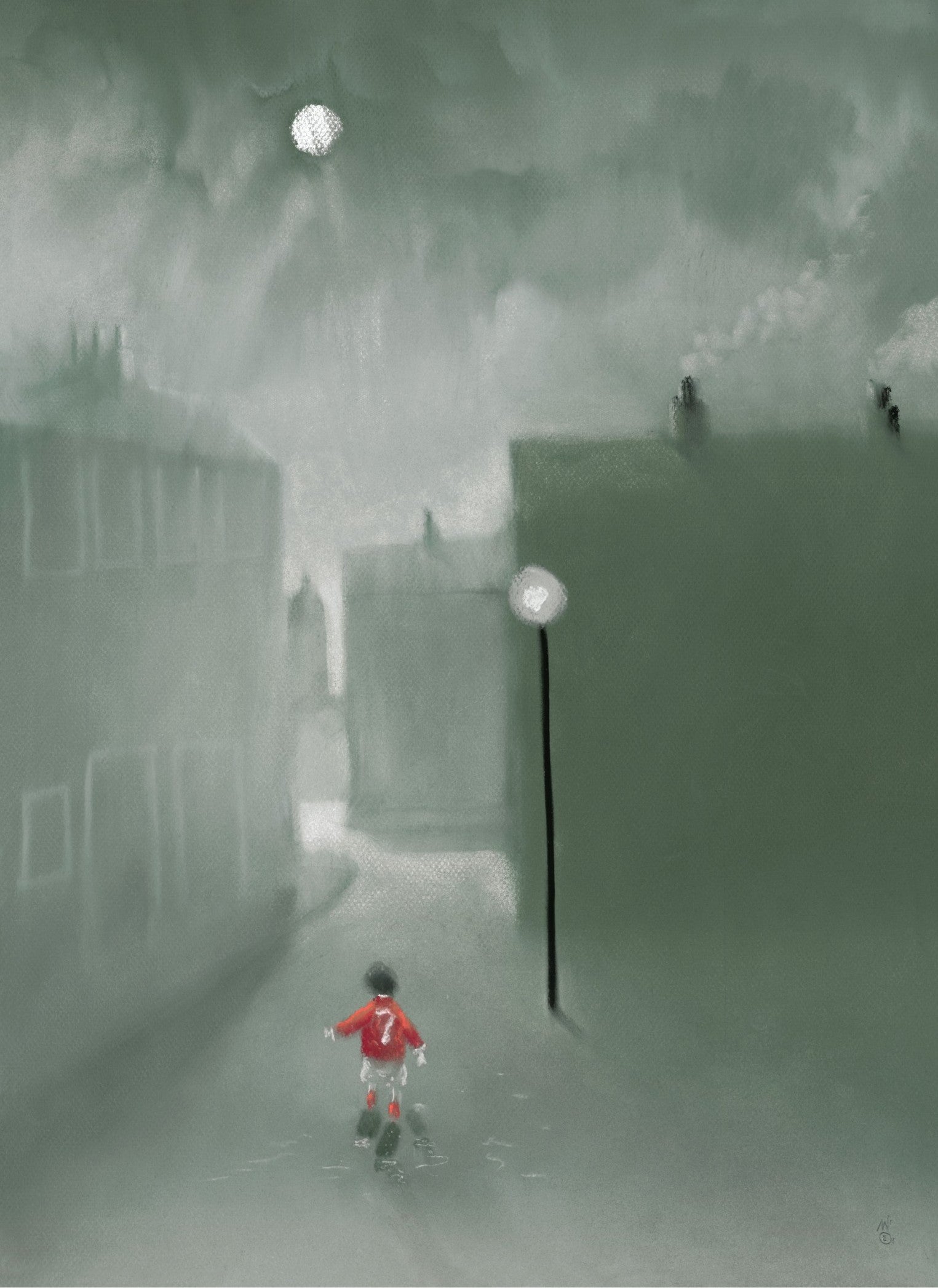 Mackenzie Thorpe Rain Never Stopped Play Framed - The Acorn Gallery, Pocklington