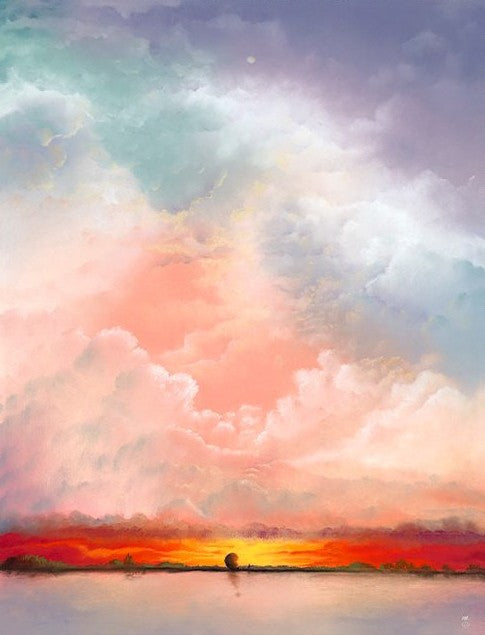 Mackenzie Thorpe Dawn Hand Embellished Canvas Deluxe available from The Acorn Gallery, Pocklington