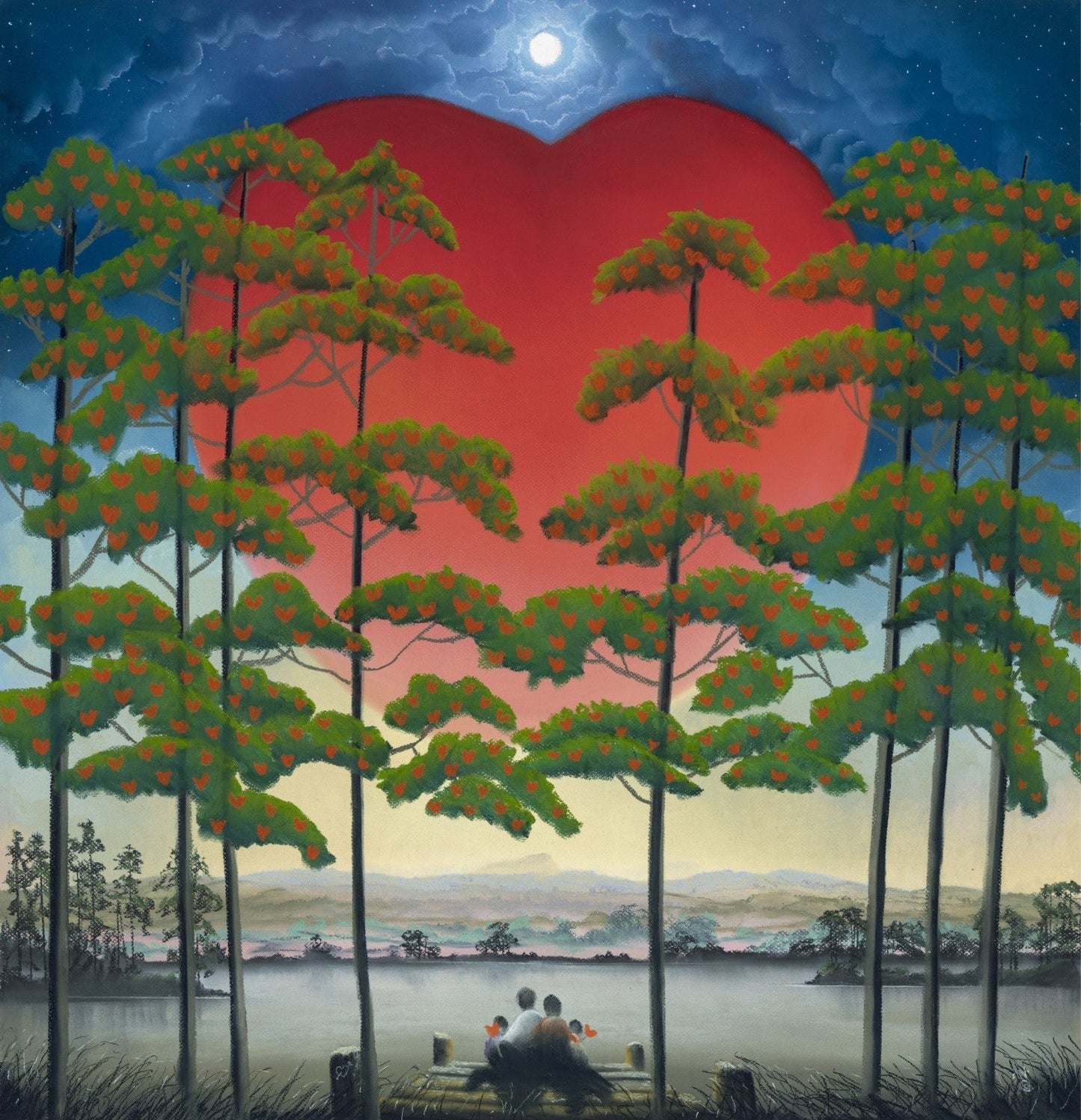 Mackenzie Thorpe Everlasting Love Limited Edition Print available from The Acorn Gallery, Pocklington