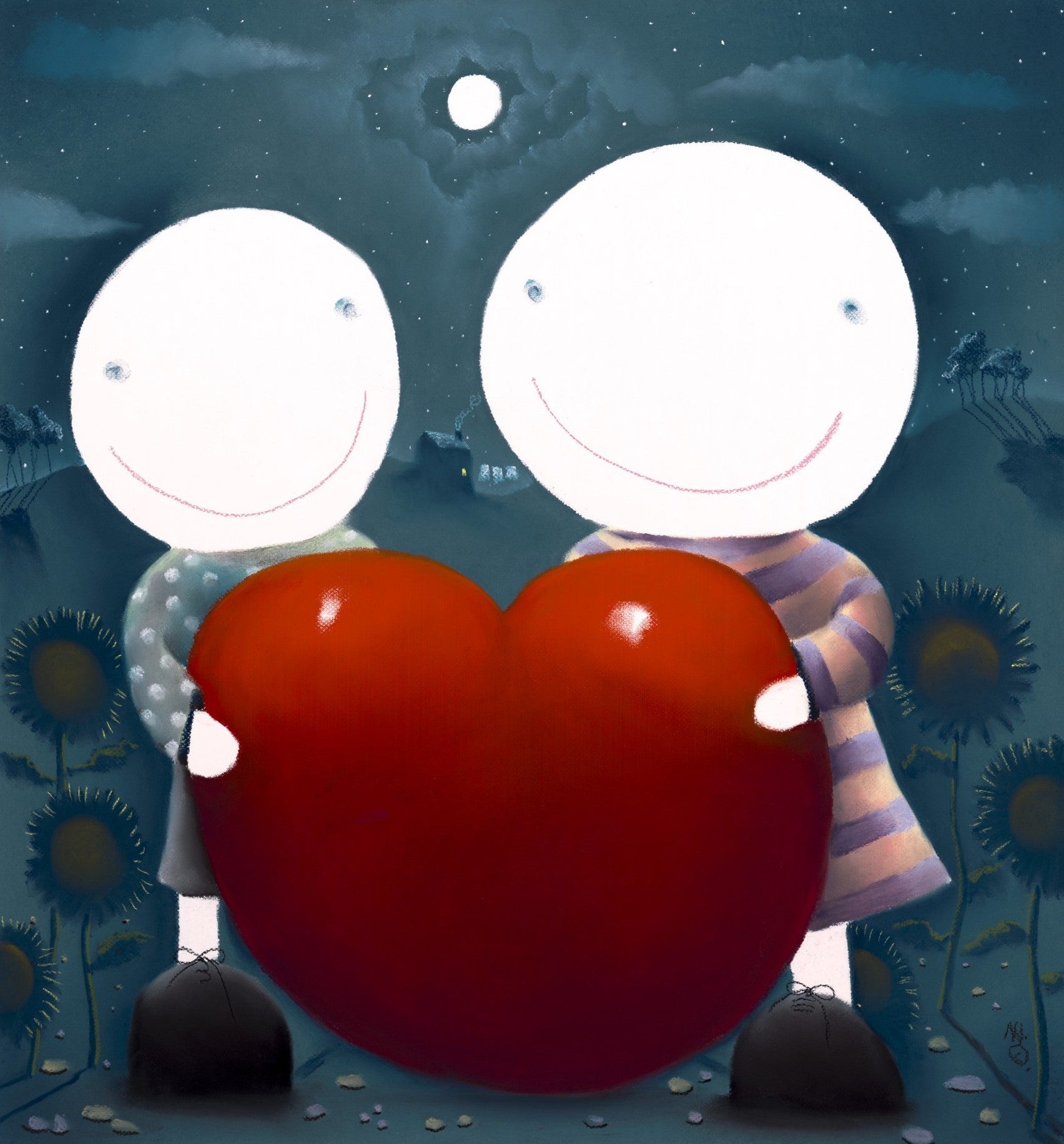 Mackenzie Thorpe Home Is Where The Heart Is Original - The Acorn Gallery, Pocklington