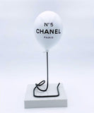 Chanel White Balloon ORIGINAL Sculpture by Naor