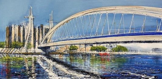 Nigel Cooke Salford Quays Original - The Acorn Gallery Pocklington