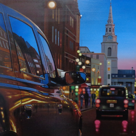 Neil Dawson London Dusk Reflections Paper - The Acorn Gallery, Pocklington