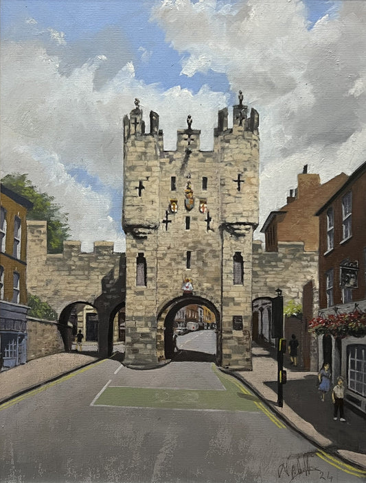 Nick Saltmer Micklegate Bar, York Original - The Acorn Gallery, Pocklington