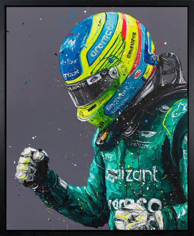 Alonso 2023 Hand Embellished Canvas by Paul Oz