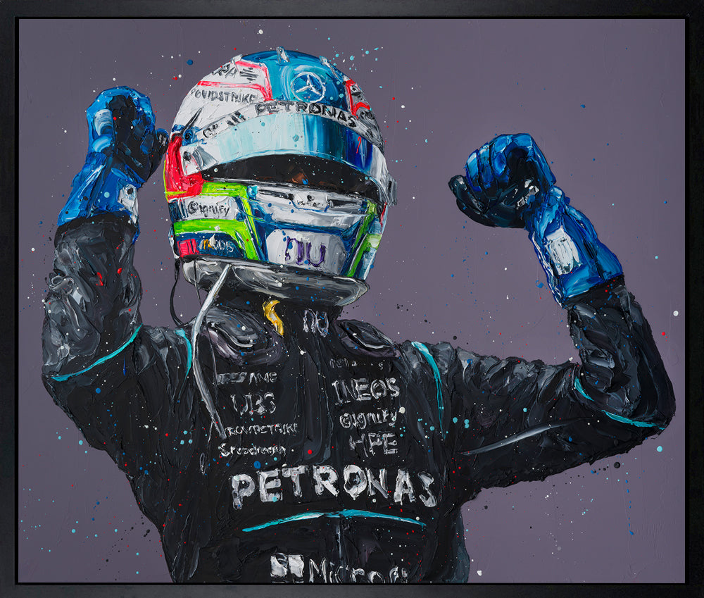 Paul Oz Antonelli First Win Hand Embellihsed Canvas available from The Acorn Gallery, Pocklington