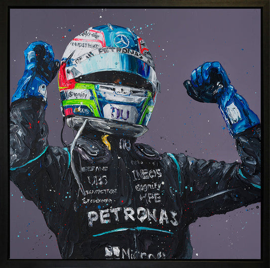Paul Oz Antonelli First Win Wall Of Champions Hand Embellihsed Canvas available from The Acorn Gallery, Pocklington