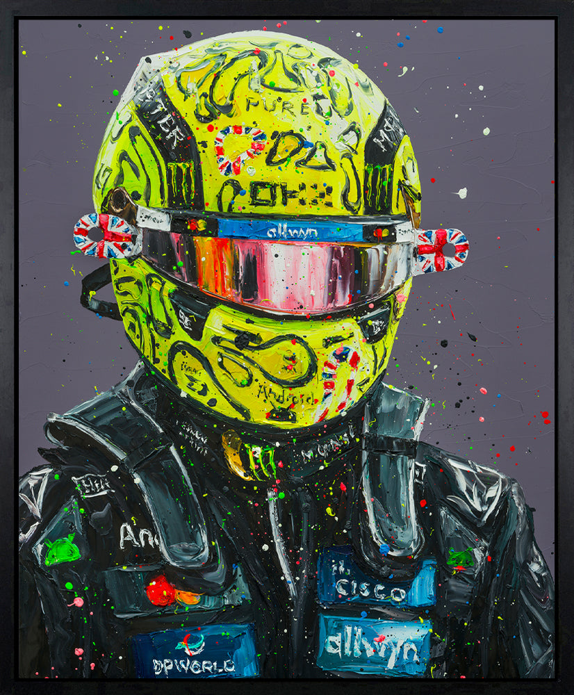 Paul Oz Lando - Silverstone '25 Deluxe Hand Embellished Canvas available from The Acorn Gallery, Pocklington