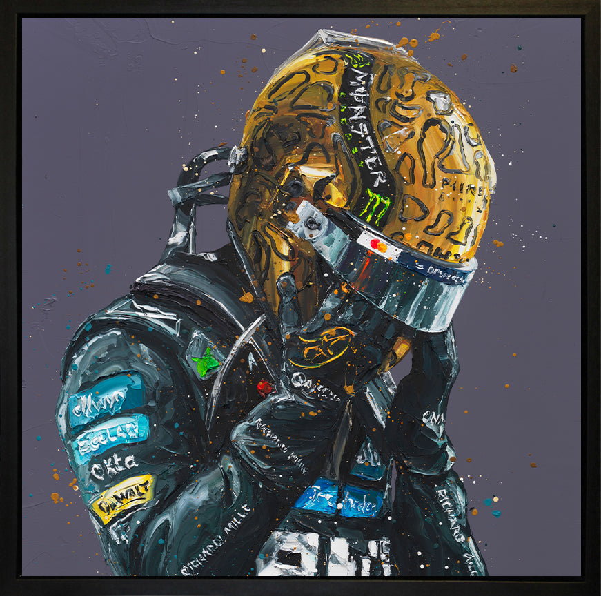Paul Oz Lando - Golden Tears Wall Of Champions Hand Embellished Canvas - The Acorn Gallery, Pocklington