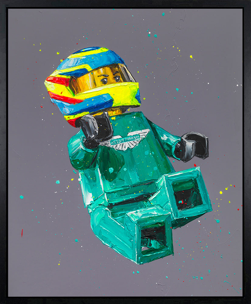 Paul Oz Lego Alonso Hand Embellished Canvas - The Acorn Gallery, Pocklington