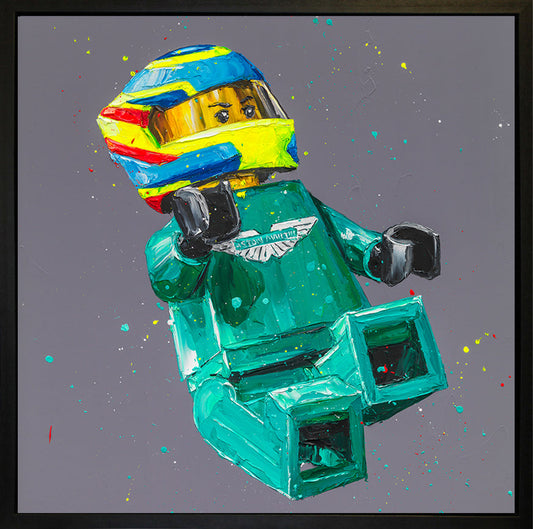 Paul Oz Lego Alonso Small Hand Embellished Canvas - The Acorn Gallery, Pocklington