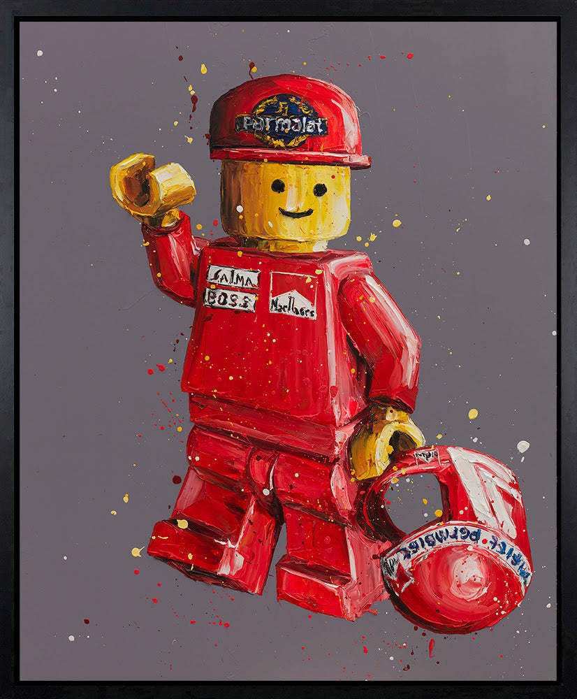 Paul Oz Lego Lauda Hand Embellished Canvas - The Acorn Gallery, Pocklington