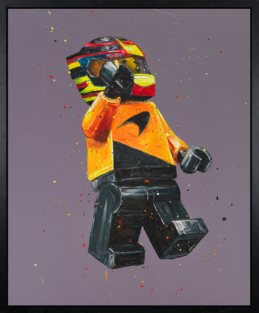 Paul Oz Lego Piastri Hand Embellished Canvas - The Acorn Gallery, Pocklington