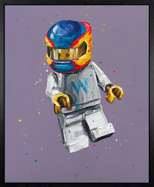 Paul Oz Lego Sainz Hand Embellished Canvas - The Acorn Gallery, Pocklington