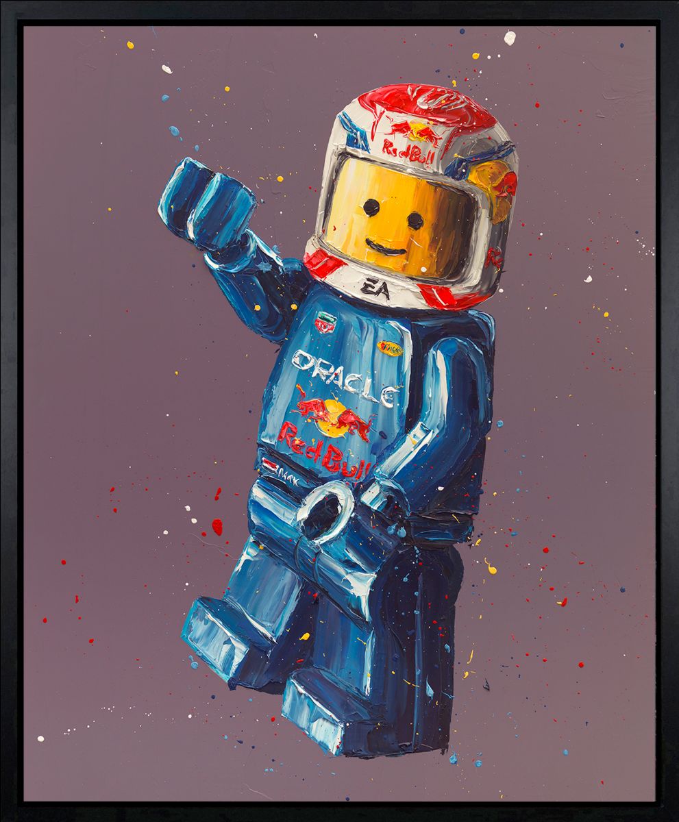 Paul Oz Max Lego Hand Embellished Canvas - The Acorn Gallery, Pocklington