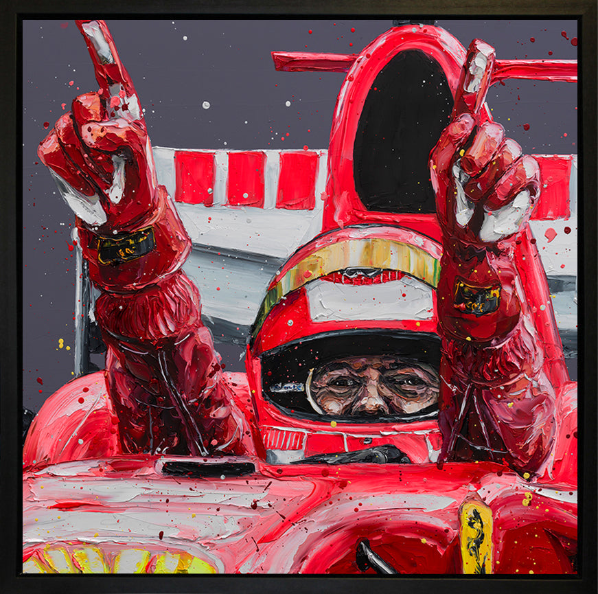 Paul Oz Schumacher 91st And Final Wall Of Champions Hand Embellished Canvas - The Acorn Gallery, Pocklington